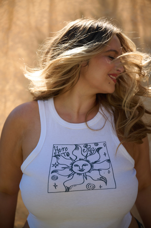 Here to Stay Racer Back Tank