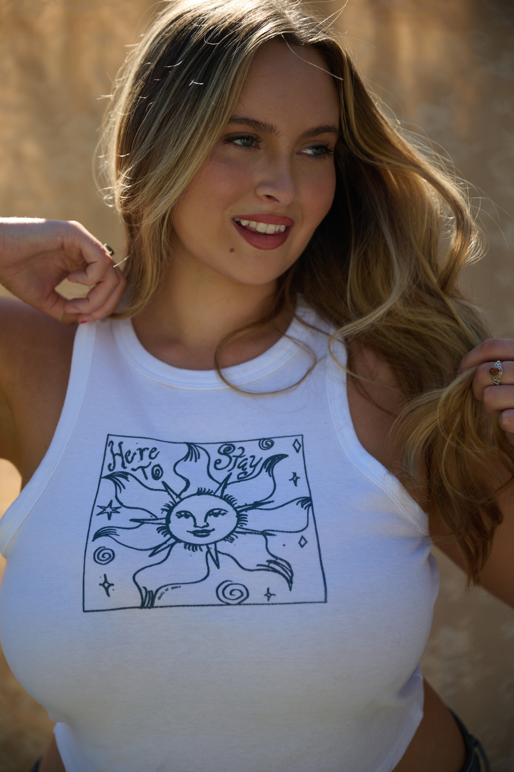 Here to Stay Racer Back Tank